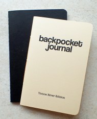 64p, 39g Moleskine cashiers journal and its replacement 48p, 19g Backpocket journal