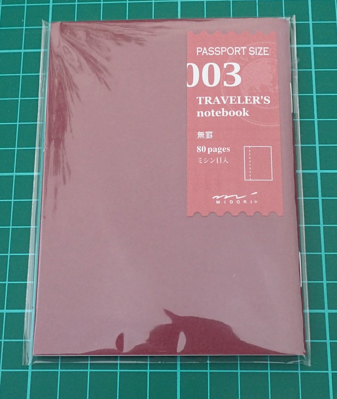 Midori Passport size 003 Traveler's notebook