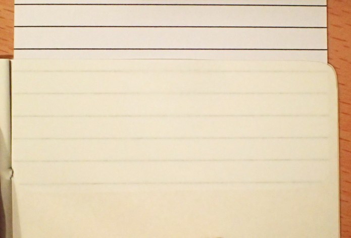 Lined insert shows adequetly through pages if required