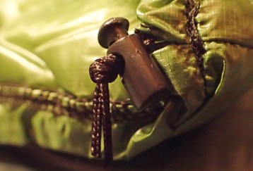 Drawcord fitted to pull aroud clothes etc stuffed inside the pocket