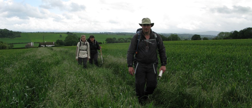 Three Points of the Compass and family on Two Moors Way, June 2012. Image taken with Canon Powershot G9, f/4.00