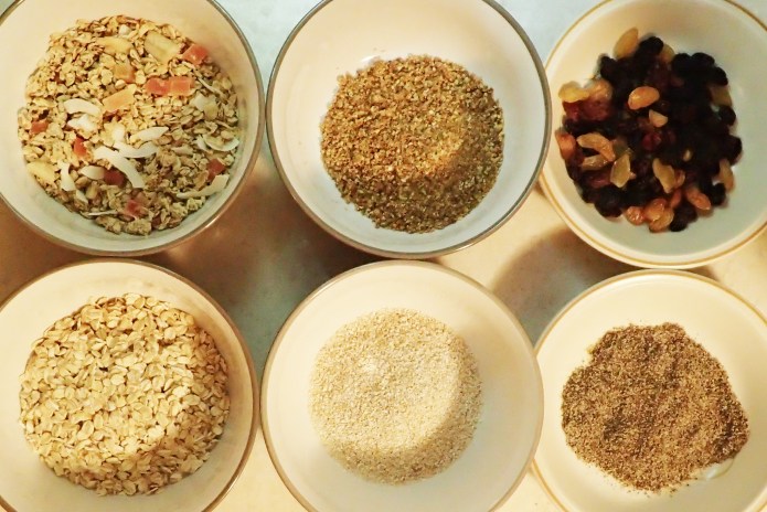 A carefully thought out mix of ingredients though this can easily be varied, if for no other reason than to relieve boredom