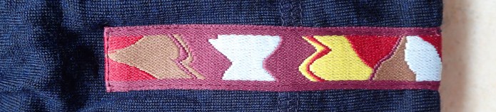 A nice touch, the tape depicts contours of the Himalayas and colours of Tibetan prayer flags