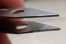 Serrations on stainless steel tweezers