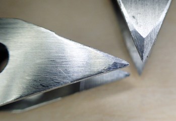 A few minutes with a fine file adding chamfered edges improves the precision points of these tweezers immensely