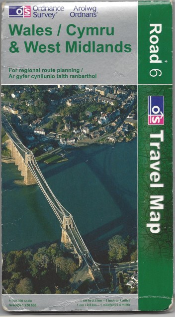 Ordnance Survey Road Series. Wales/Cymru & West Midlands