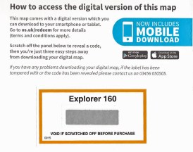 Digital download instruction inside cover of Explorer sheet