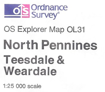 Full colour Ordnance Survey logo on inside map legend