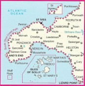 Area covered by Landranger 203