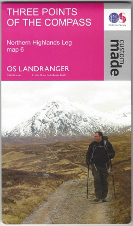 Ordnance Survey Custom Map. Landranger, 1:50 000. Northern Highlands Leg, map 6. Published 2015