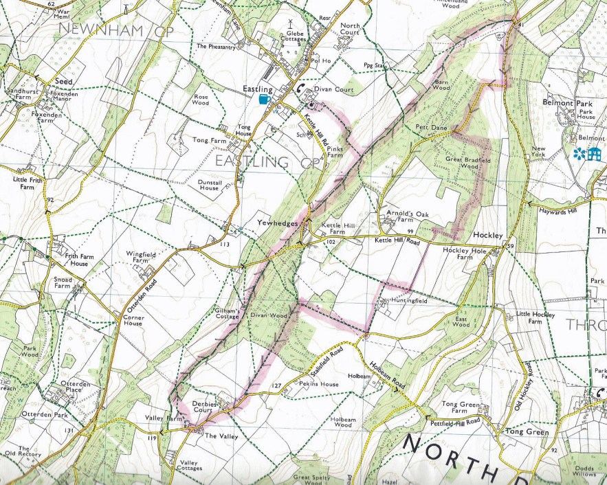 Released from family duties, a brief jaunt out on a self devised, seven mile, lollipop walk in Kent. Ordnance Survey Explorer 149