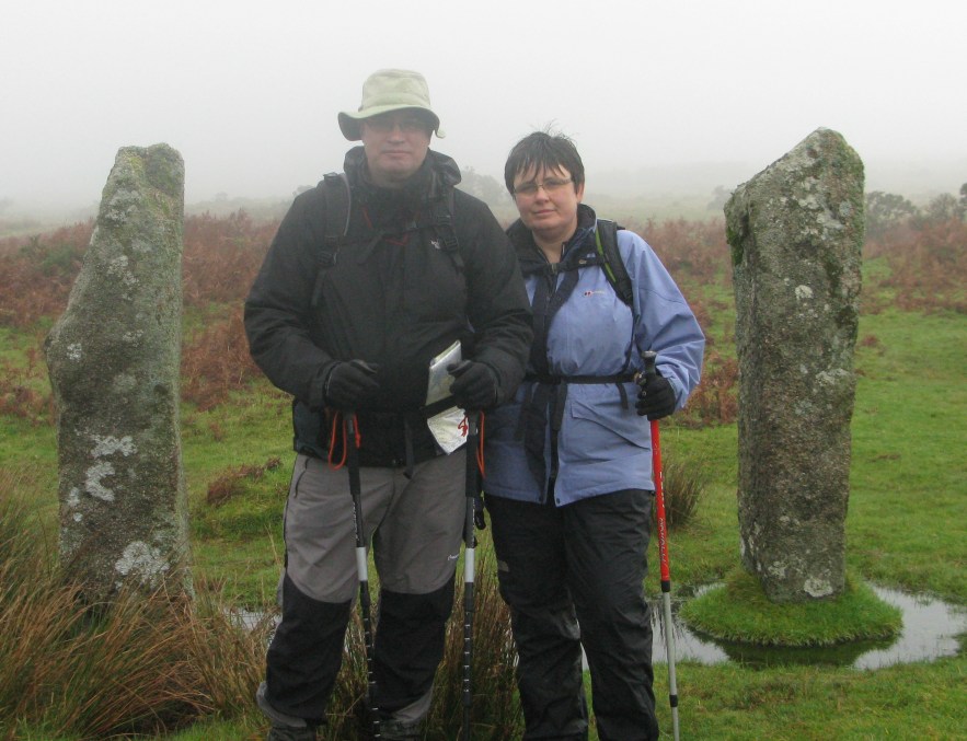 Mr and Mrs Three Points of the Compass on Dartmoor, 2013