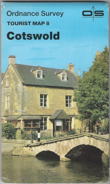 Ordnance SurveyTourist Map 8. Cotswold. One-inch scale. Published 1985