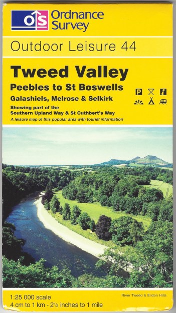 Ordnance Survey Outdoor Leisure 44. Tweed Valley, Peebles to St Boswells. 1:25 000. Published 1997