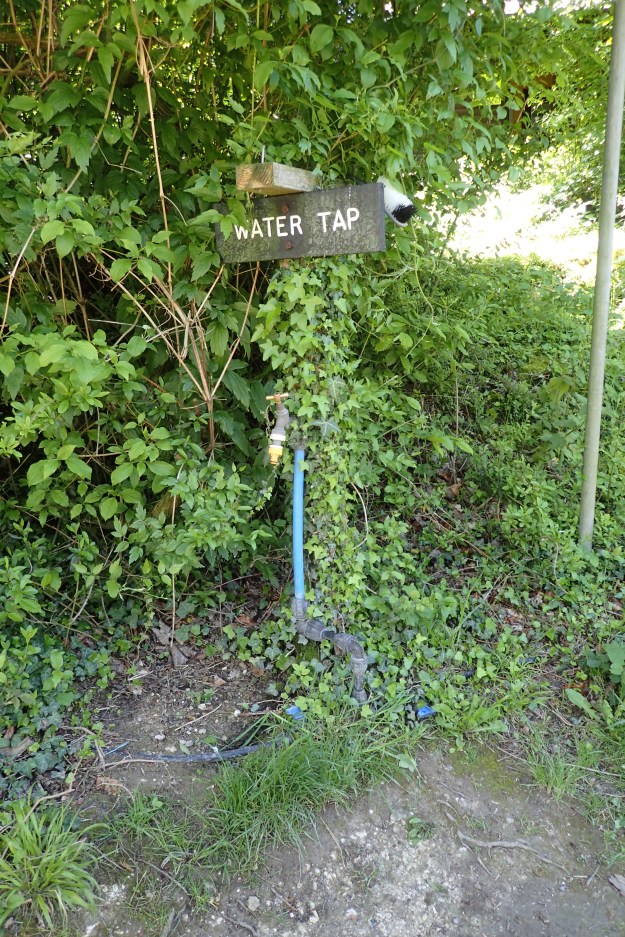 Water tap at near Aston Rowant. On right, near building just before the first minor road after having passed beneath the M40