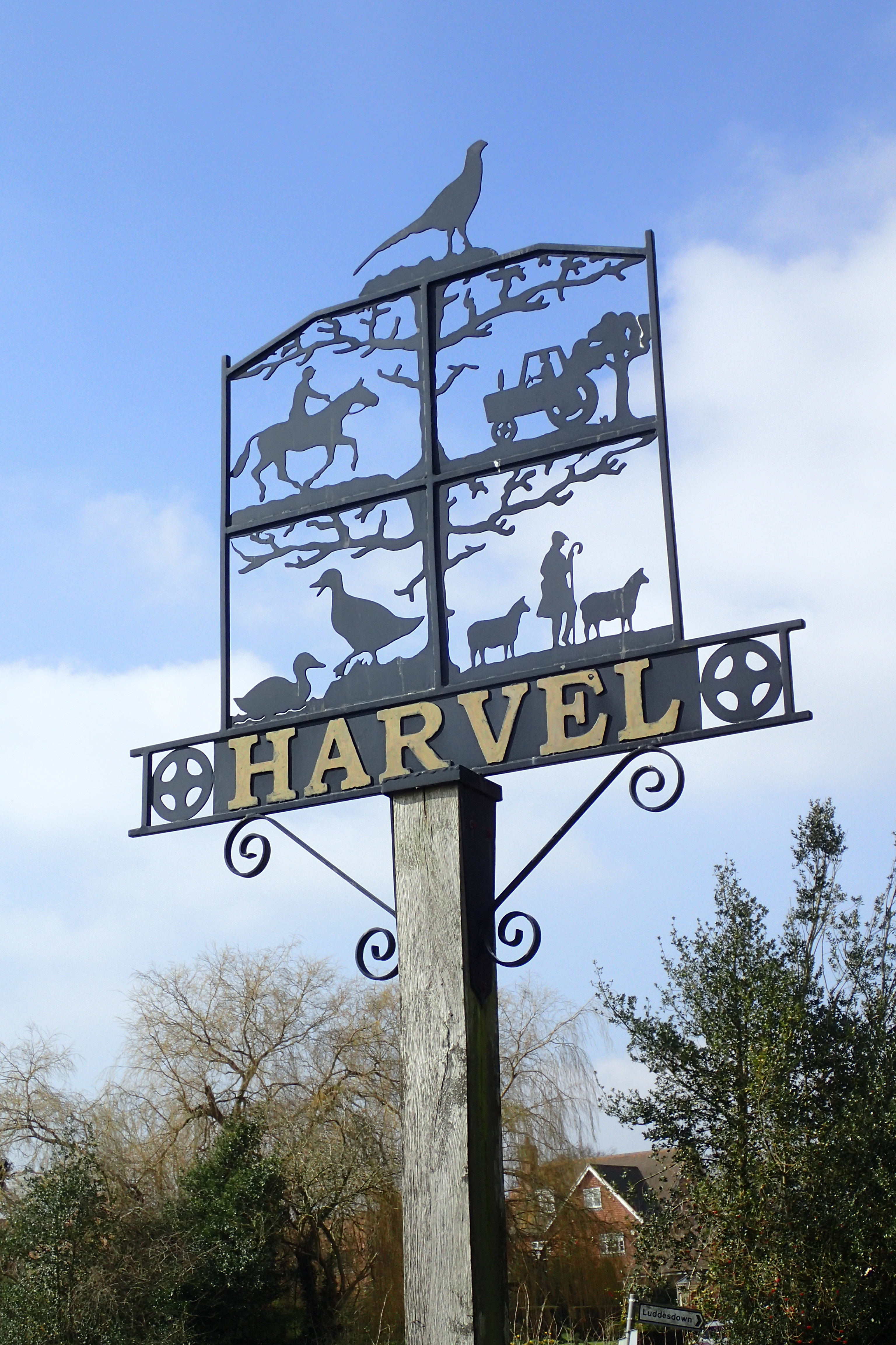 Harvel village sign
