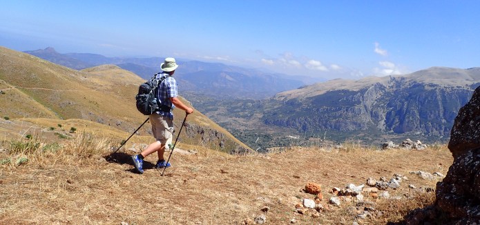 Three Points of the Compass walking in the Madonie Mountains, Sicily, 
