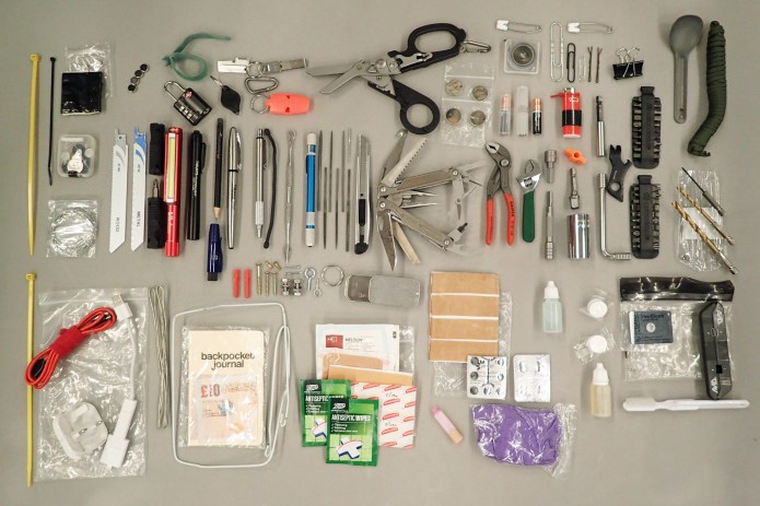 The contents of my EDC kit. It is pretty much stuffed to the gills