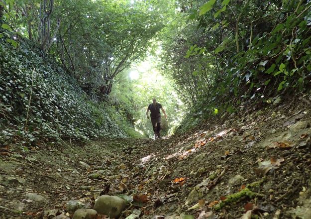 The sunken lanes in the Chilterns bewtween Marlow and High Wycombe were a delight and bought to mind the countless feet that must have passed this way over the millennia