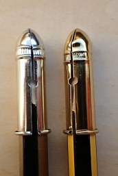 These similar little 1g metal protective caps from Cretacolor (left) and e+m (right) are surprisingly robust and effective