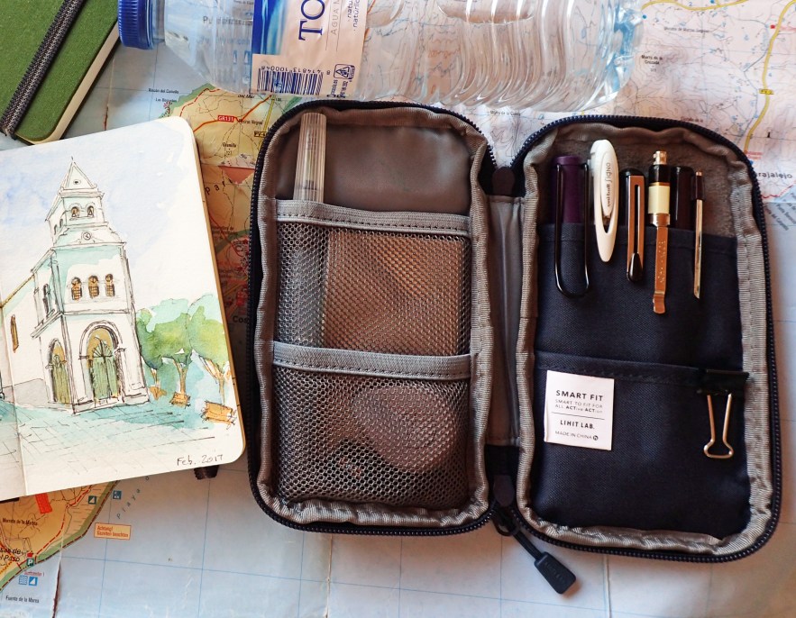 My Chinese made Lahit Lab Compact Pen Case is a bit of a favourite of mine. All the contents are kept secure inside with double ended wraparound zip