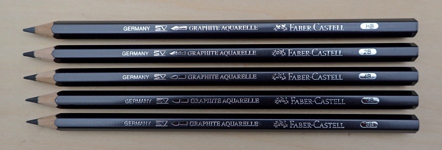The water-soluble range of graphite pencils from German manufacturer Faber Castell