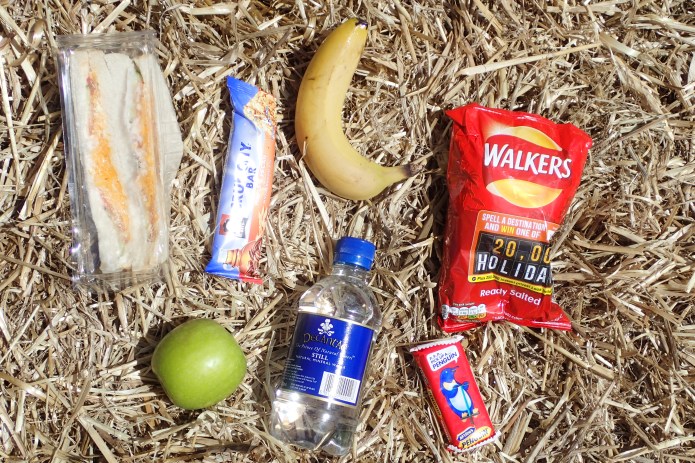 YHA Streatley-on-Thames, Berkshire provided twp[pieces of fruit but the usual limp, white bread sandwich