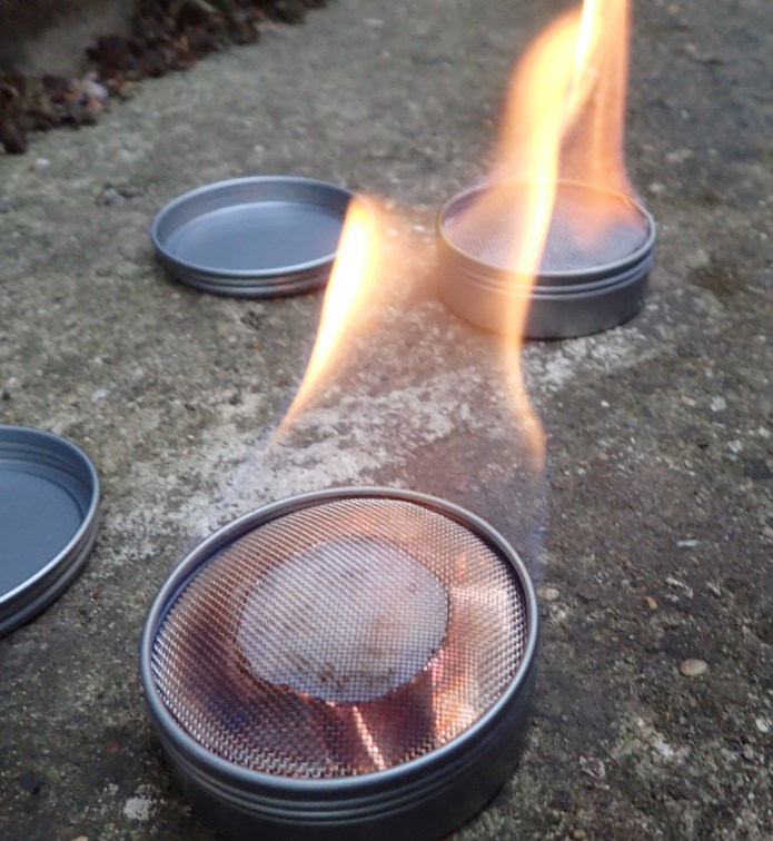 Burn times between my Mk II and Mk III home made stoves were compared