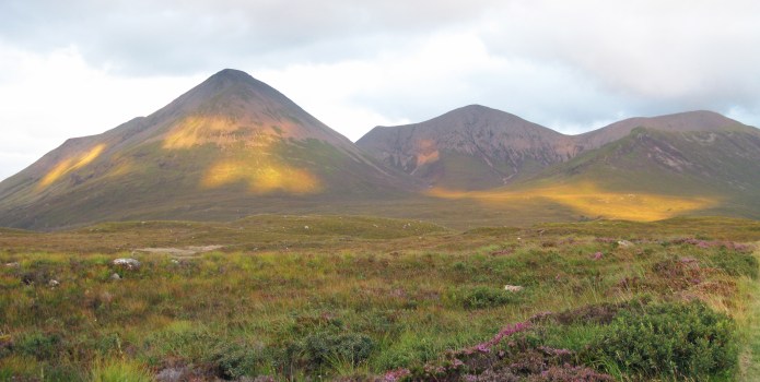 Three Points of the Compass visited Skye in 2012. The Red Hills beckon
