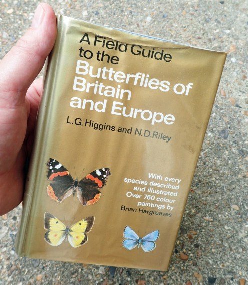 My first Field Guide to Butterflies was by L.G. H iggins and N.D. Riley. Good as it is, with illustrations by Brian Hargeaves, I reckon the most recent Collins guide is a big improvement
