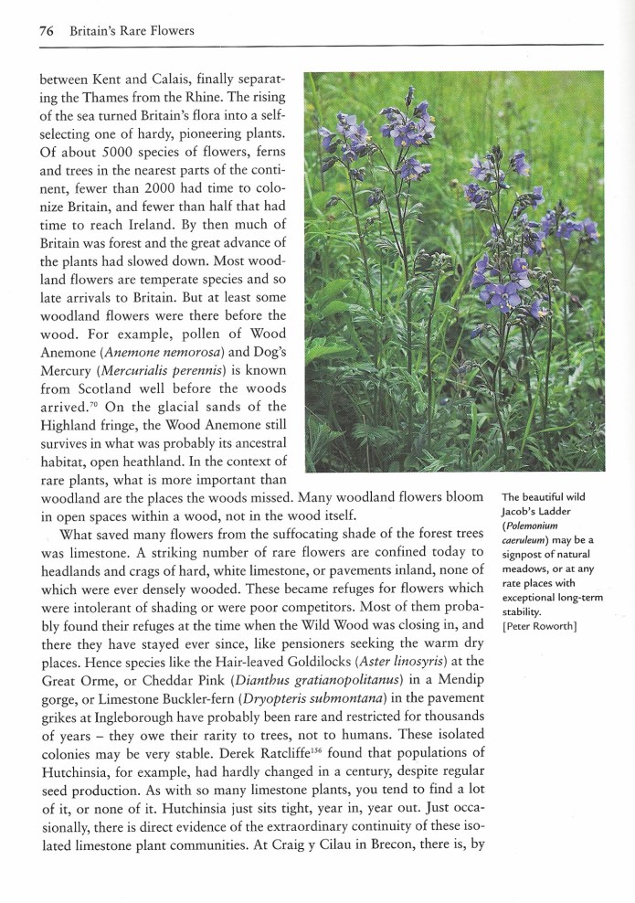 Plant Life and English Nature sponsored the writing of Britain's Rare Flowers. While authorative, it is written in an easy and accessible style. The author includes many personal anecdotes that both illuminate the story and engage the reader
