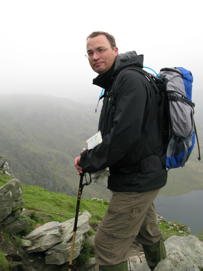 Three Points of the Compass hiking in the Lake District, invariably following one of the routes in a Wainwright pictorial guide