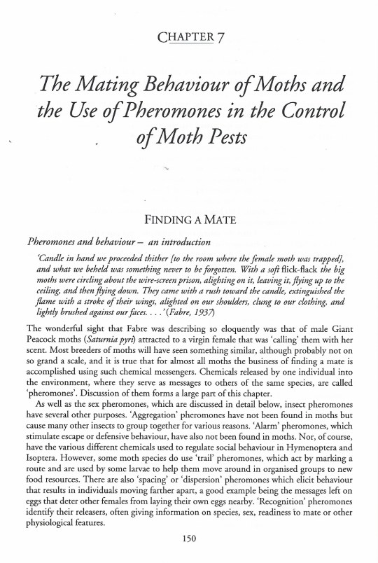 A page from The Natural History of Moths. Read this and you will never look at a moth in the same way again, guaranteed