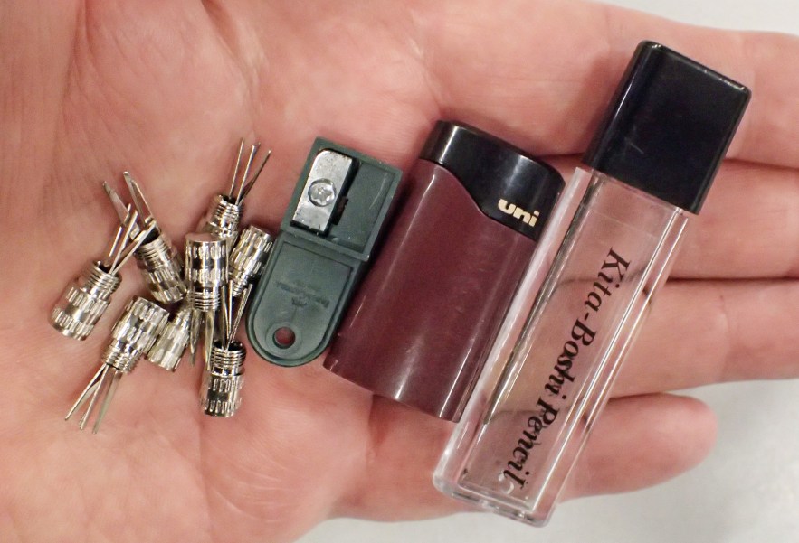 A selection of lightweight lead pointers