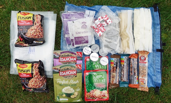 Setting off over the Easter weekend means that a modicum of supplies needs to be carried