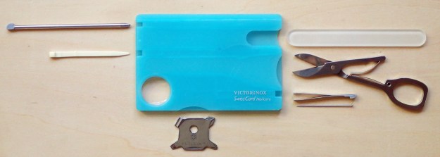 While well-appointed, the SwissCard Nailcare is the least useful of the small range for taking on trail