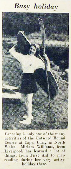 Outdoor activities with the Outward Bound, 1956