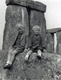 My brother John and sister Jen on family holiday to Stonehenge in the 1960s