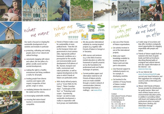 English language leaflet, 2012