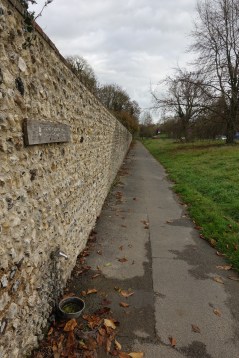 Tap in wall of Housedean Farm, A27