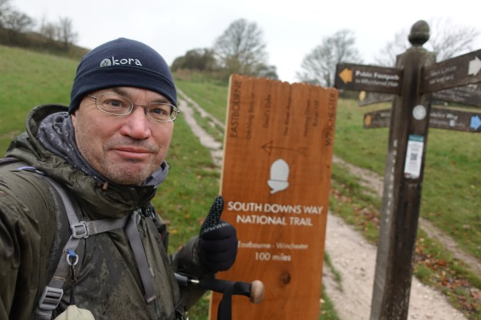 Three Points of the Compass walked the South Downs Way in November 2018