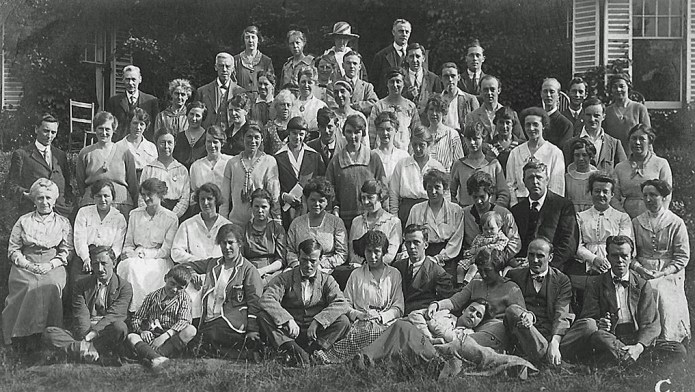 Holiday Fellowship holidaymakers at the St. Edmunds School, Hindhead, Surrey
