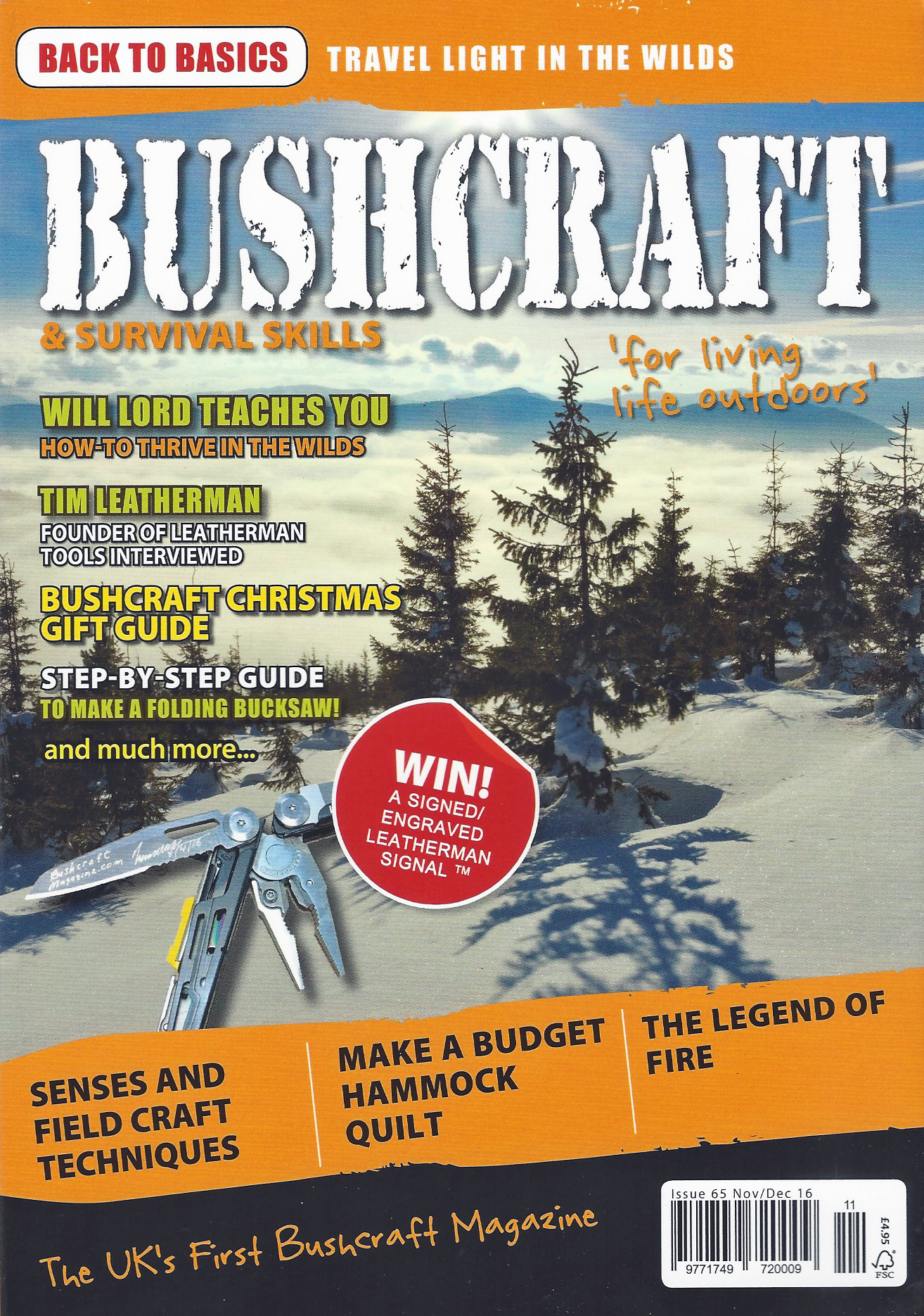 Bushcraft & Survival Skills, November/December 2016