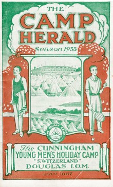 The 'Camp Herald' was an annual publication that included photographs and reviews of the holiday camp, listed excursions and facilities and included a booking form, 1933