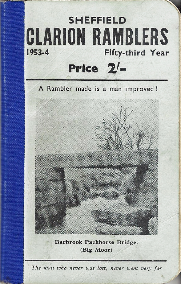 Sheffield Clarion Ramblers, 1953-4