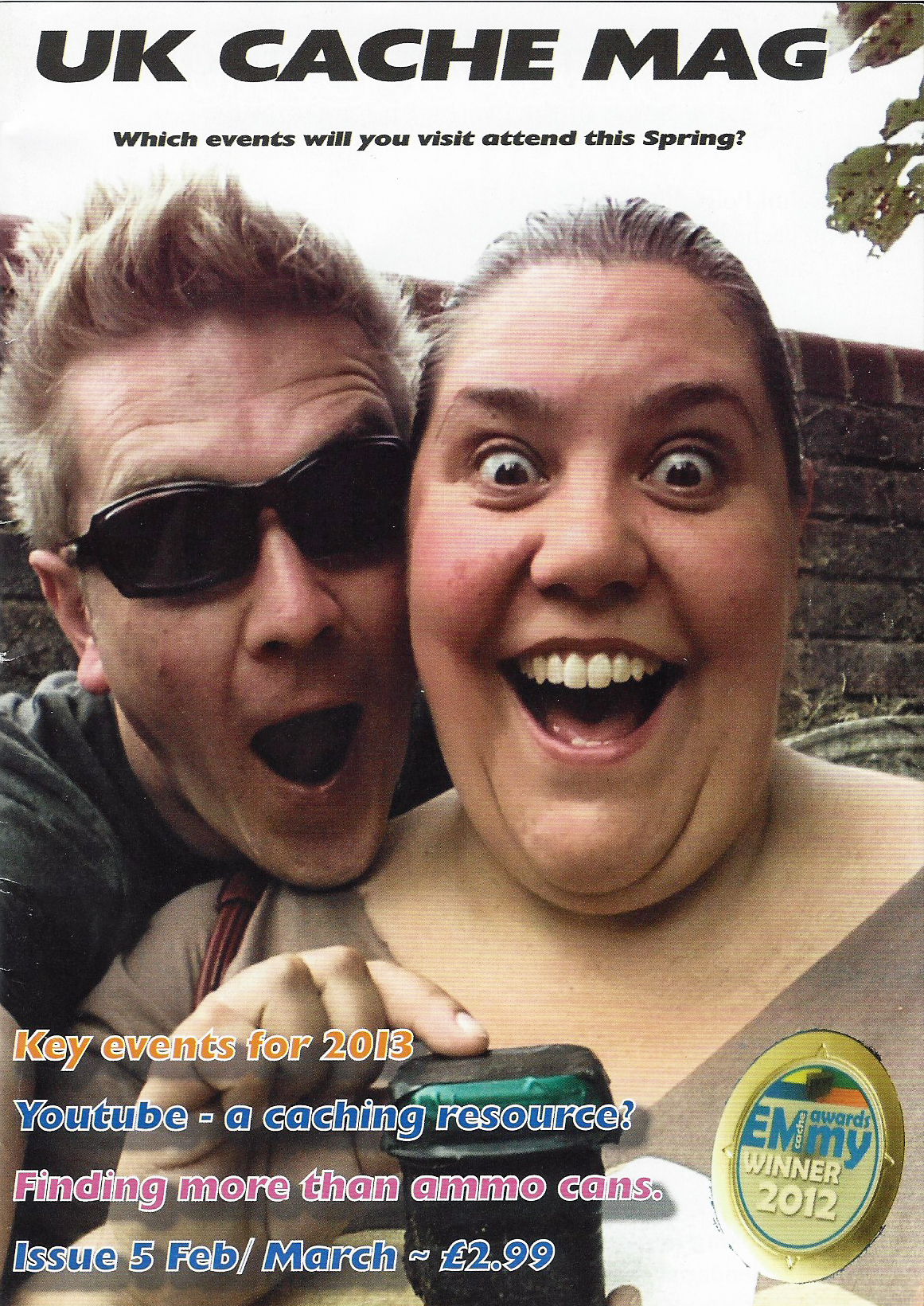 UK Cache Mag. February-March 2013. Cover- first cache for Team Bear Magic