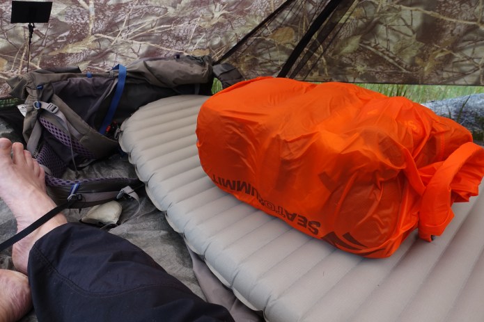 Possibly the only piece of gear that I had selected for my hike that properly failed was a bespoke pack liner that I had commissioned. It simply wasn't up to handling the deluges in Scotland and at Fort William I swapped out to a heavier but watertight Sea to Summit roll top liner