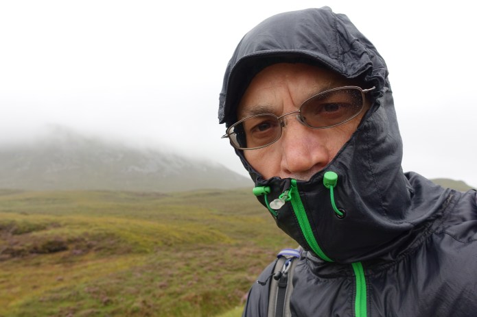 Three Points of the Compass has been a fan of the Montane Lite-Speed wind jacket for many years of hiking. The intense winds crossing the Kylesku bridge ripped out the sticthing in the back of the neck