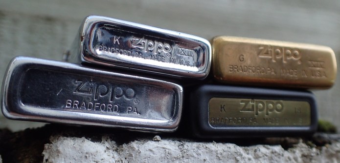 most zippos can be dated by deciphering the code stamped on the case