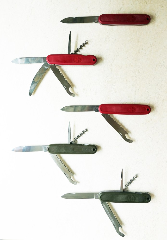 Some of the interesting ranger of 108mm knives from Victorinox